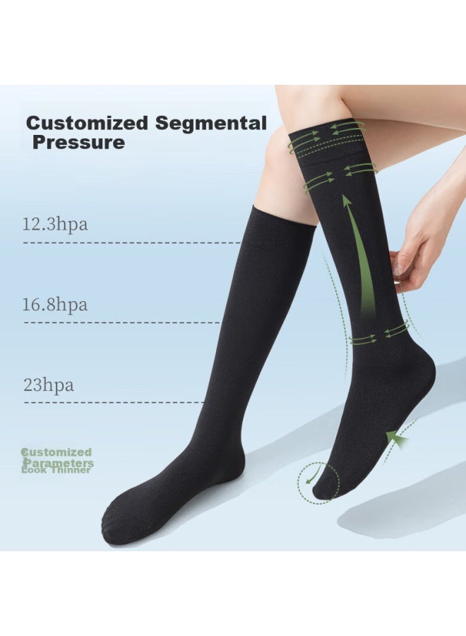 Picking up socks Socks Diary Thin Pressure Leg Socks Women Summer Slim Leg Jk Socks Anti-Slip Sunscreen Cool White Socks Women Black Over-The-Knee Socks - Image 3
