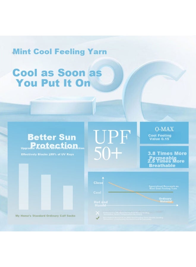 Picking up socks Socks Diary Thin Pressure Leg Socks Women Summer Slim Leg Jk Socks Anti-Slip Sunscreen Cool White Socks Women Black Over-The-Knee Socks - Image 2