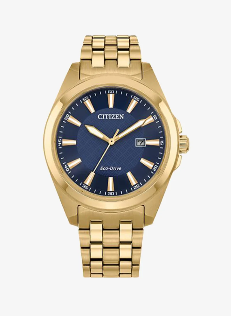 Citizen Men's Stainless Steel with Gold Plating Strap Eco-Drive Standard Watch BM7532-54L - 41 mm