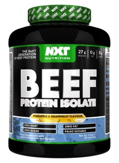 NXT Nutrition Beef Protein Isolate, Pinapple & Grapefruit Flavour,  1.8kg, 60 Servings 