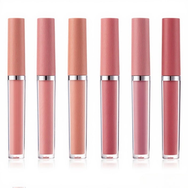 6 Colors 2.5ml Matte Lip Gloss Kit Moisturizing Long-lasting Waterproof Non-stick Cup Liquid Lipstick Lip Paint - Image 1