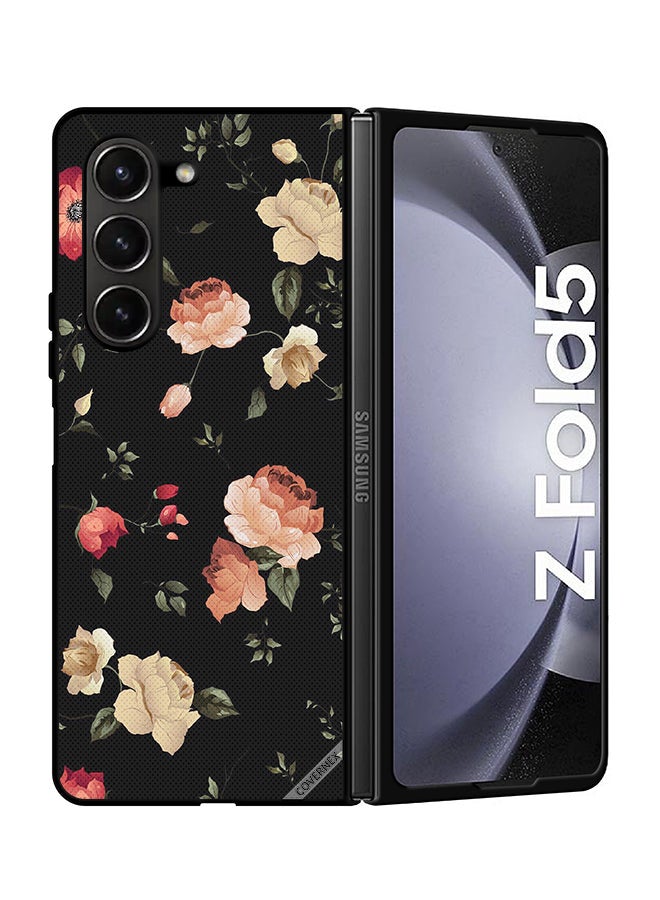 Covernex Protective Case Cover For Samsung Galaxy Z Fold 5 Flower Art Wallpaper - Image 1