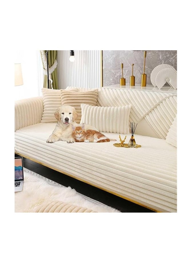 Generic - Thick Wool Fleece Sofa Cushion Plush Sofa Cushion Non Slip Durable Thickened Sofa Cover Fluffy Sofa Couch Cover Sold In Pieces But Not All In Sets ( Size : 30*50CM/11.8*19.7IN ) - Image 1