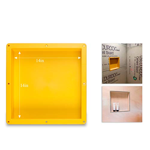 UniGreen Tile Shower Niche Recessed Square inside dimension 14 14  4 D Shower Shelf for Bathroom Niche Storage and Built In Shower Shelf