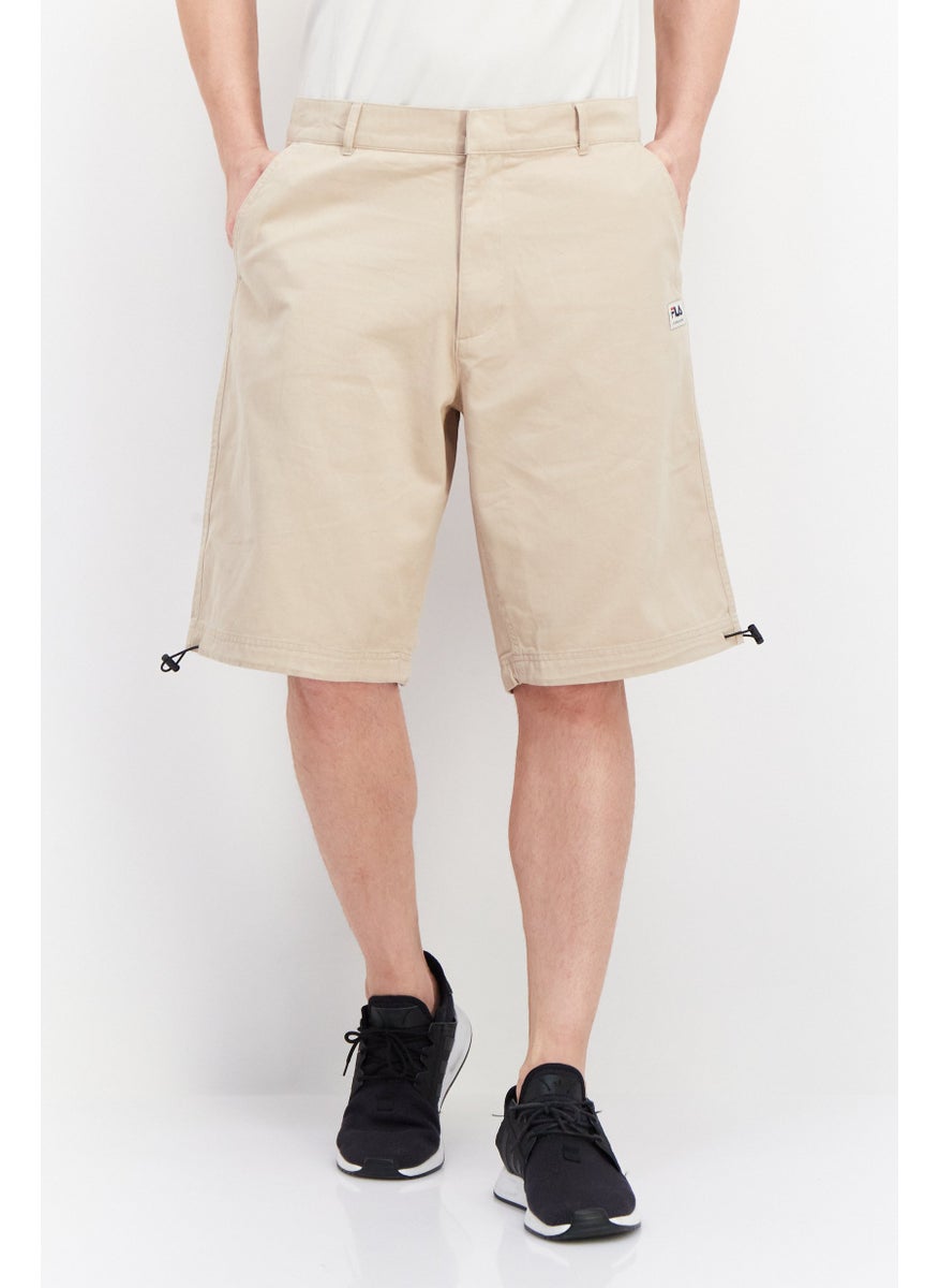 FILA Men Sportswear Fit Training Skater Short, Beige  - Image 1