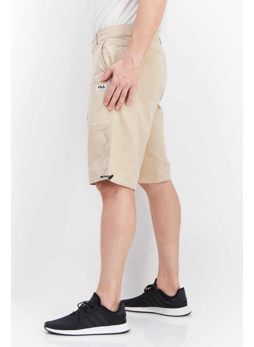 FILA Men Sportswear Fit Training Skater Short, Beige  - Image 4