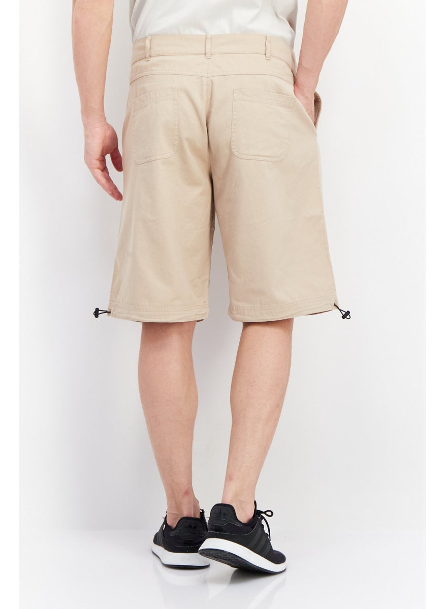 FILA Men Sportswear Fit Training Skater Short, Beige  - Image 2