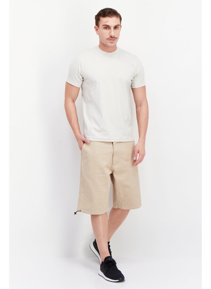 FILA Men Sportswear Fit Training Skater Short, Beige  - Image 3