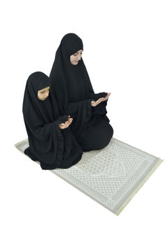 DAMAS COLLECTION Two Piece Islamic prayer dress for girls kids and women -Prayer Clothes for girls and Muslim Women-Prayer Abaya For women and girls kids- Umrah essentials for women -Prayer dress women  - Image 3