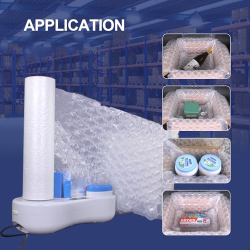 SKYCENX EONE E303B Air Cushion Film Bubble Wrap Pillow Air Cushion System Film Inflatable Packaging Film Compatible for Air Cushion Machine protective packaging (16in Width, 920ft Length, 1 Roll) - Image 4