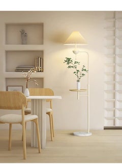 Floor Lamp, Modern Elegant Floor Lamp with Tray, Light Yellow Pleated Lampshade Floor Lamp for Office Cafe Den Living Room Bedroom White 160x28 cm - pzsku/ZB2D5664A2E988D0FF3FAZ/45/_/1720663887/b44c60b2-3f81-4df9-83cc-1e169016d97b