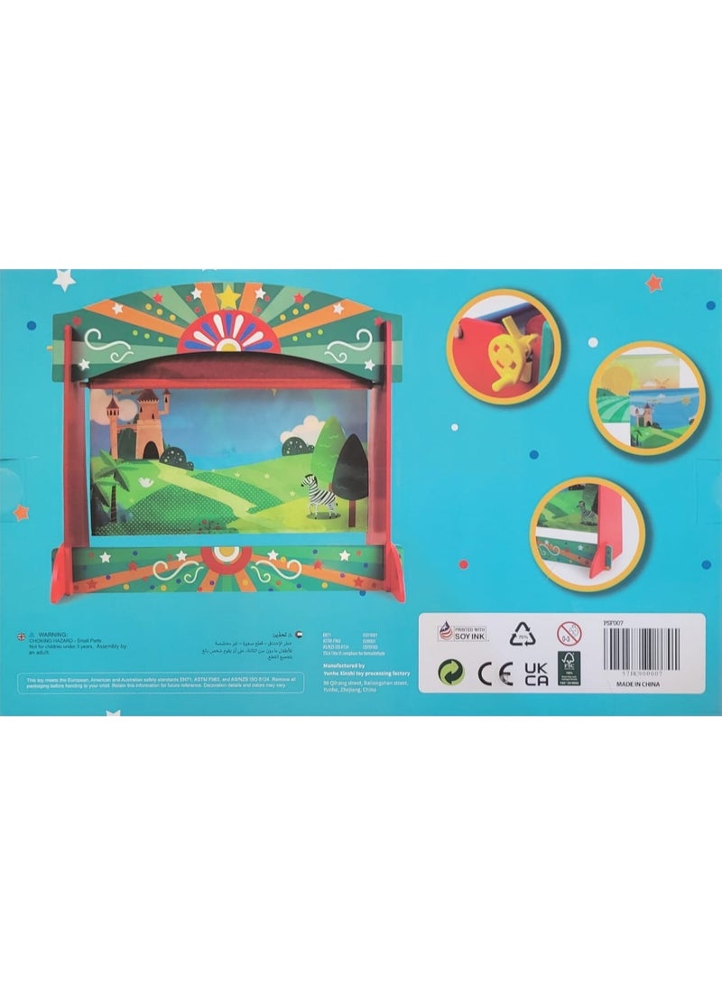 Preschool Fun Tabletop Puppet Theater – Red Combo - Image 2