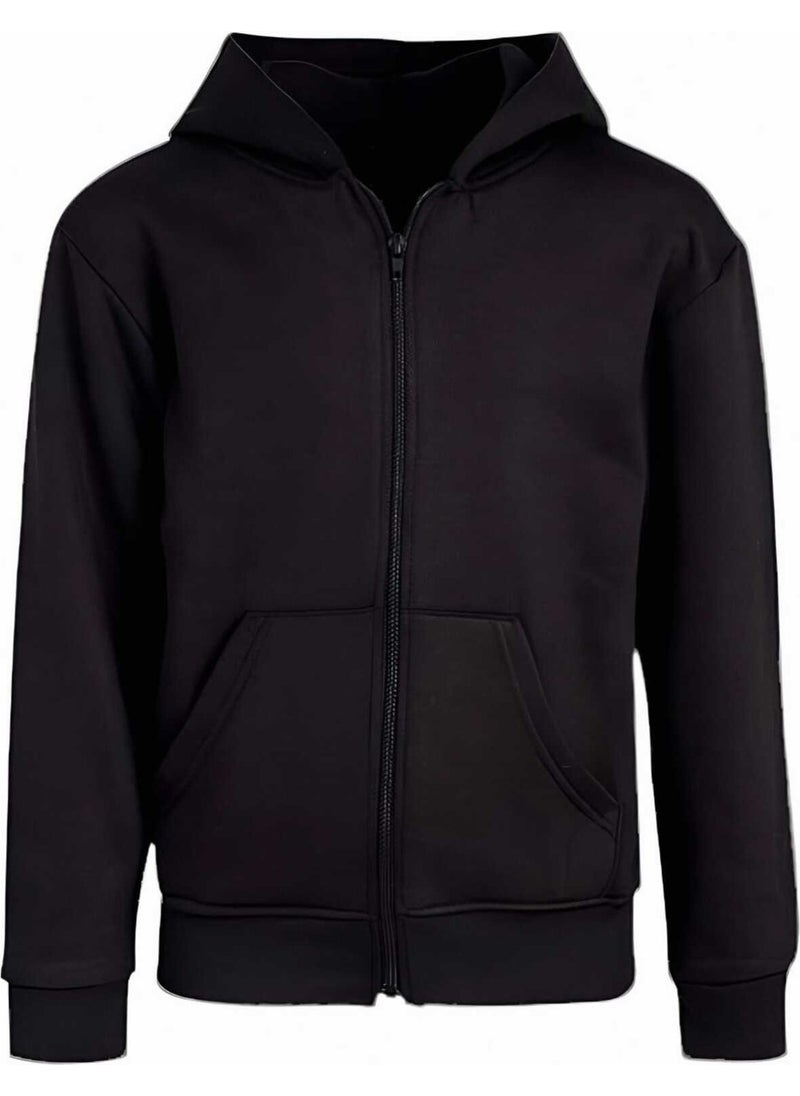 Tezzgelsin - Kids Cotton Hooded Zippered Sweatshirt 2 Piece Set - Image 1