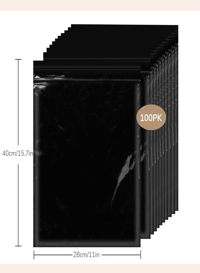 DERAYMI 100 Pcs Big Ostomy Pouch Disposable Bags 11x15.7 Inches, Zip Seal Closure, High Sealing to Lock Out Odors, Ostomy Waste Disposal Bags for Colostomy Waste Bags Nappies Incontinence Pads (Black) - Image 5