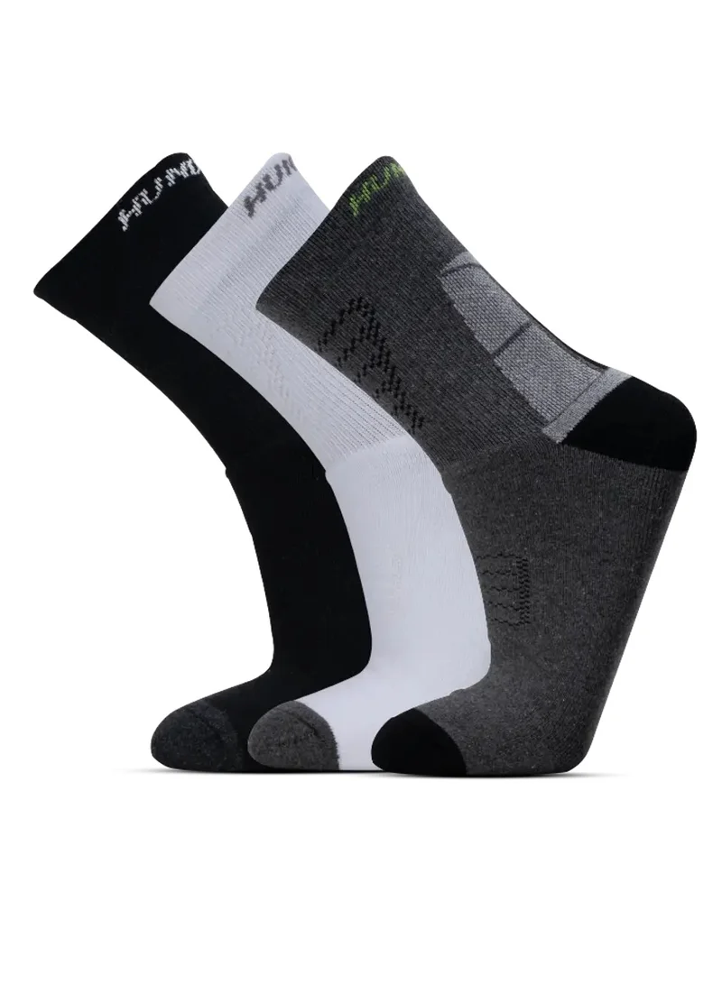HUNDRED Men'S Sports Socks-High Quarter (Assorted) (Hbas-3M058-T)