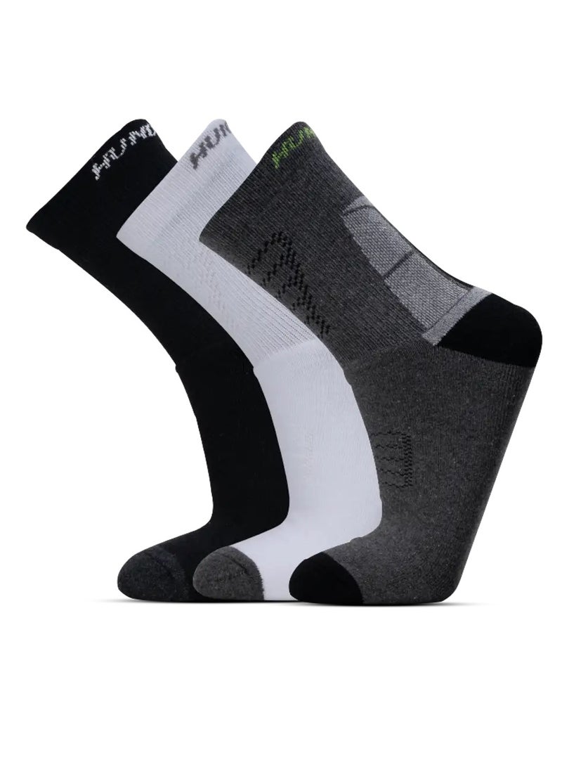HUNDRED Men'S Sports Socks-High Quarter (Assorted) (Hbas-3M058-T) - Image 1