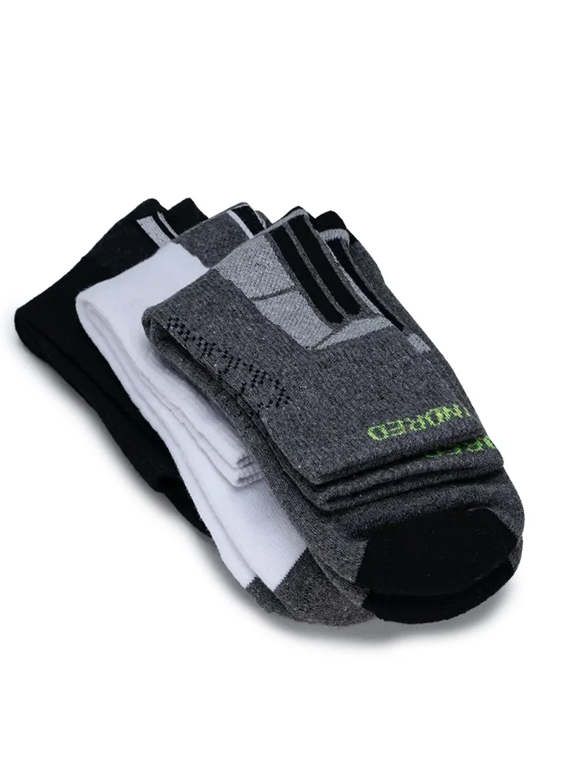 HUNDRED Men'S Sports Socks-High Quarter (Assorted) (Hbas-3M058-T)