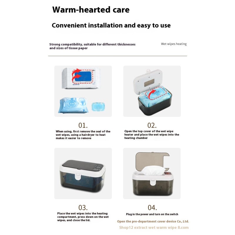 USB Portable White Wet Wipes Heater Fast Heating For Baby Home And Travel Use - Image 5