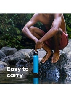 Generic Water Bottle 709 ml (24 oz) - Vacuum Insulated Stainless Steel Water Bottle with Leak Proof Flex Cap and Powder Coat - BPA-Free - Standard Mouth  - Image 4