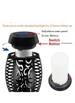 Generic 2 Pcs Solar Torch Light  with Flickering Flame - 2 size  - Image 3