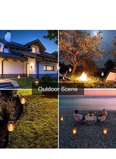 Generic 2 Pcs Solar Torch Light  with Flickering Flame - 2 size  - Image 2