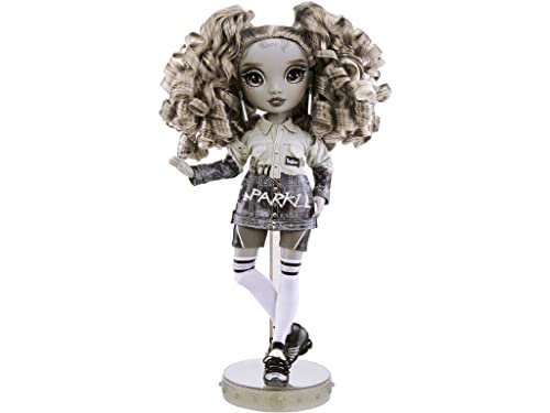 Rainbow High Nicole Steel Grayscale Fashion Doll with 2 Outfits and Accessories, Gift for Kids 6-12 - Image 1