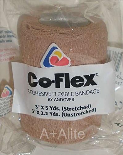 Coflex Andover COFlex 3x5Yds Tan Flesh 3Pack Cohesive Flexible Elastic Latex Bandage Compression Self Adherent Wrap Kids Children Vet Animals Pets Cats Dogs Horses 3300TN - Image 3