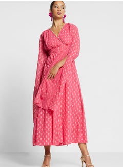 إنديا كورتي مطبع بأكمام كاب  - Image 1