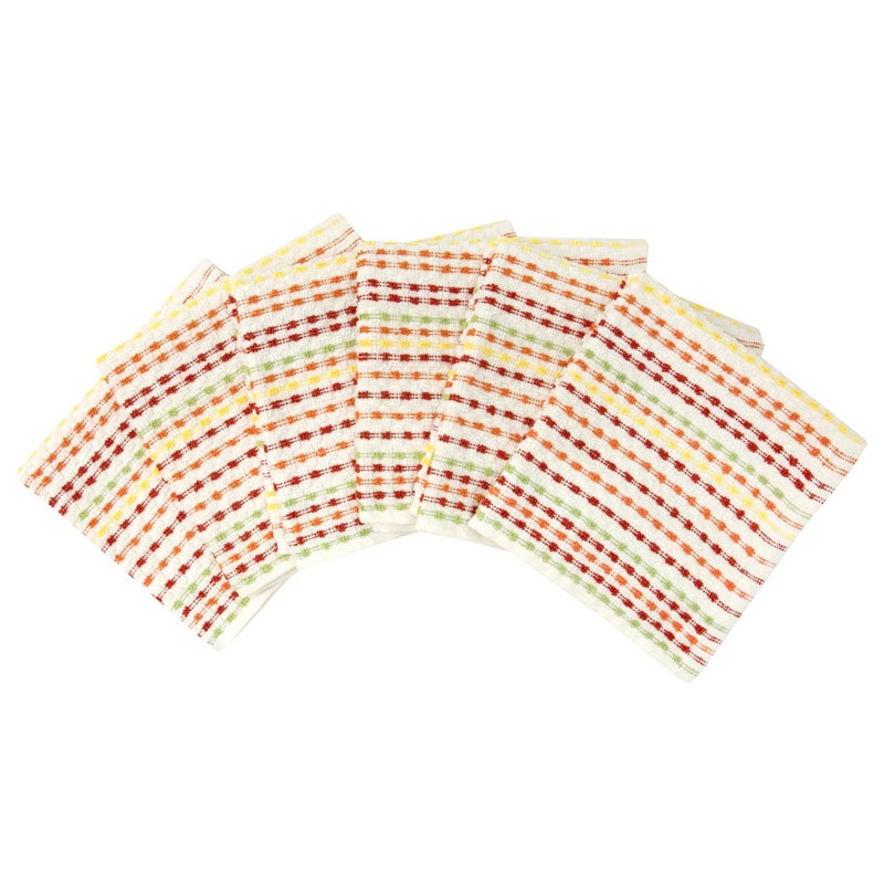 Ritz Pebble Bar Mop Towels: Highly Absorbent and Super Soft, 100% Cotton, Durable Super Absorbent Kitchen Bar Towels for Wiping Tables and Counters, 12x12, 6-Pack, Fall - Image 2