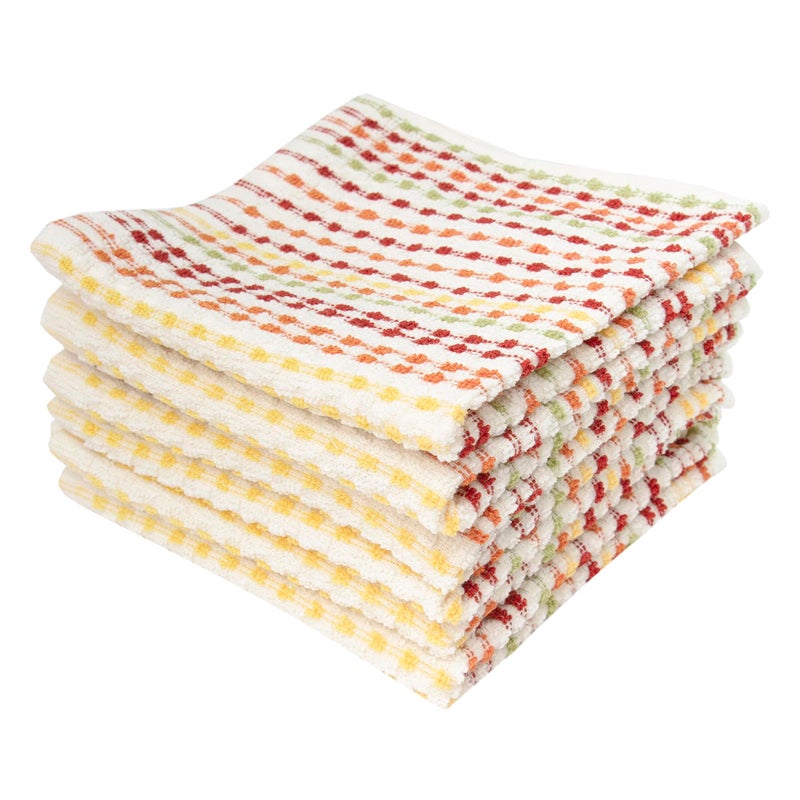 Ritz Pebble Bar Mop Towels: Highly Absorbent and Super Soft, 100% Cotton, Durable Super Absorbent Kitchen Bar Towels for Wiping Tables and Counters, 12x12, 6-Pack, Fall - Image 1
