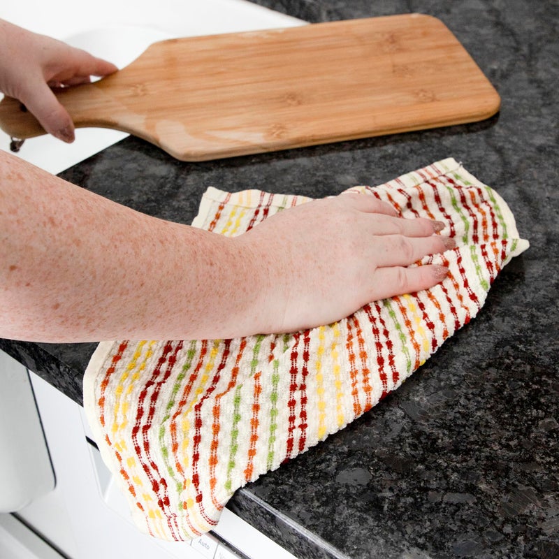 Ritz Pebble Bar Mop Towels: Highly Absorbent and Super Soft, 100% Cotton, Durable Super Absorbent Kitchen Bar Towels for Wiping Tables and Counters, 12x12, 6-Pack, Fall - Image 4