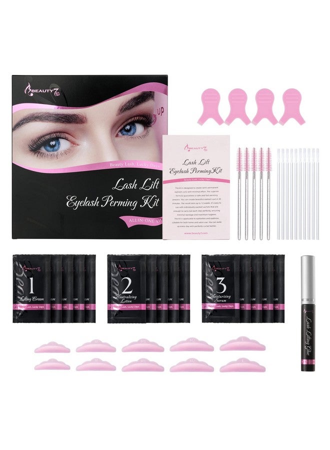 Beauty7 Lash Lift Kit Eyelash Extension Kit Lash Perm Kit Eyelash Lifting Lash Curling Semipermanent Curling Perming Wave Professional Salon At Home (Lash Kit 5 Packs)  - Image 1