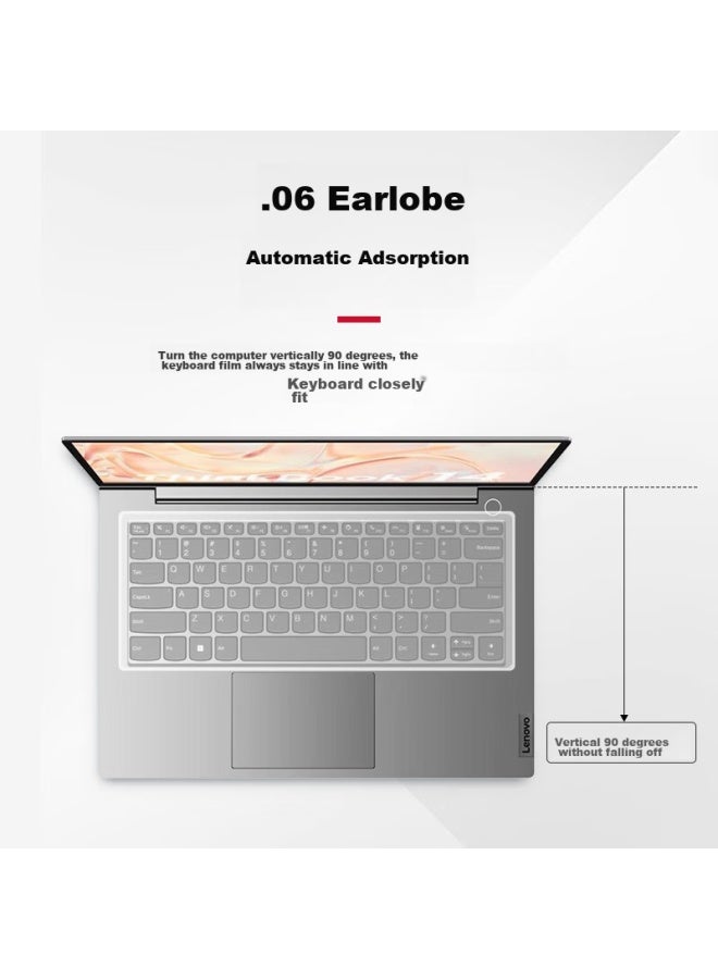 Jplayer فيلم حماية لوحة مفاتيح لابتوب Jplayer، عبوة 2، واقي شاشة شفاف عالي، متوافق مع Lenovo وHuawei وXiaomi وAsus وDell وHonor و14/صغير New Pro 14/Air 14 - Image 4