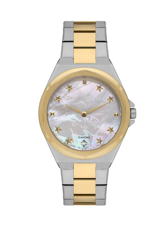BEVERLY HILLS POLO CLUB Beverly Hills Polo Club BP3570X.220 Women's Analog Display Watch & Metal Strap Silver