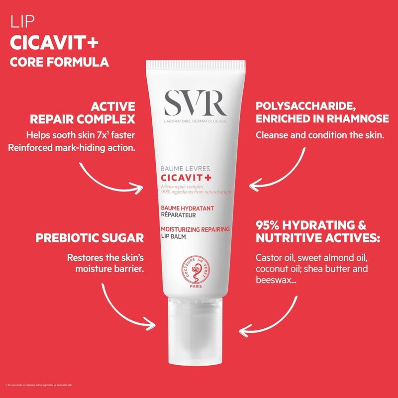 SVR بلسم الشفاه المغذي الواقي SVR CICAVIT+ للإصلاح السريع - 10 جرام - Image 3