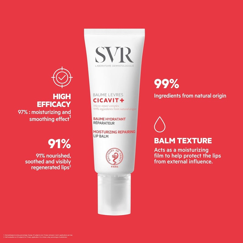 SVR بلسم الشفاه المغذي الواقي SVR CICAVIT+ للإصلاح السريع - 10 جرام - Image 5