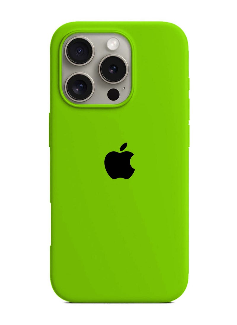 Apple iPhone 16 Pro Max 2024 Premium Soft Liquid Silicone Case Cover - Mint Green
