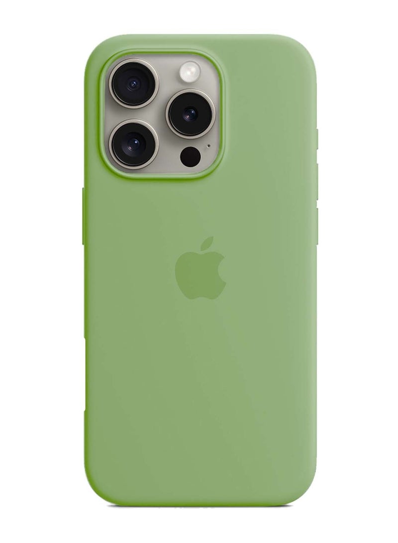 Wtech Apple iPhone 16 Pro Max 2024 Premium Soft Liquid Silicone Case Cover - Mint Green - Image 2