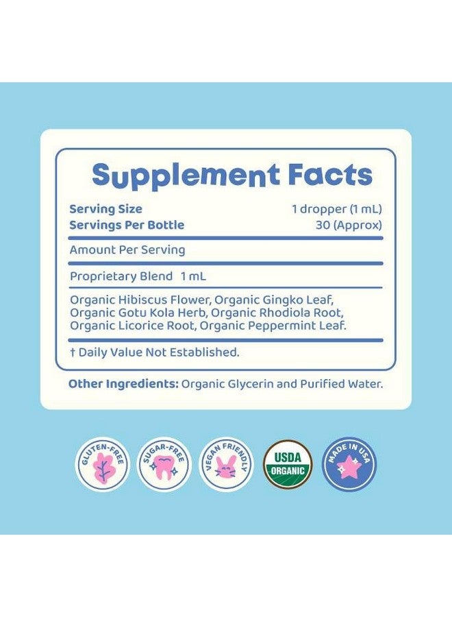 JoySpring Genius Drops Smartberry Vanilla| Focus Supplement Helps Kids Preform Better in School | Liquid Herbal Focus Supplement for Kids Organic Focus Drops for Kids - Image 4