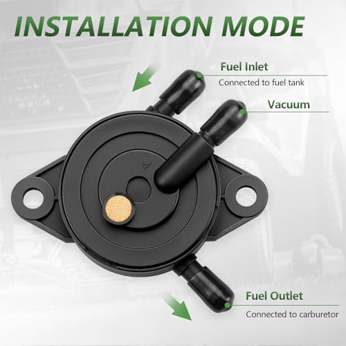 Tecreddy Fuel Pump for Kohler 17HP-25 HP Briggs and Stratton Small Engine, Vacuum Fuel Pump with Fuel Filter Compatible with John Deere Cub Cadet Lawn Mower Tractor - Image 4