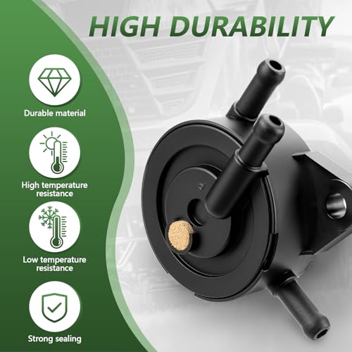 Tecreddy Fuel Pump for Kohler 17HP-25 HP Briggs and Stratton Small Engine, Vacuum Fuel Pump with Fuel Filter Compatible with John Deere Cub Cadet Lawn Mower Tractor - Image 2