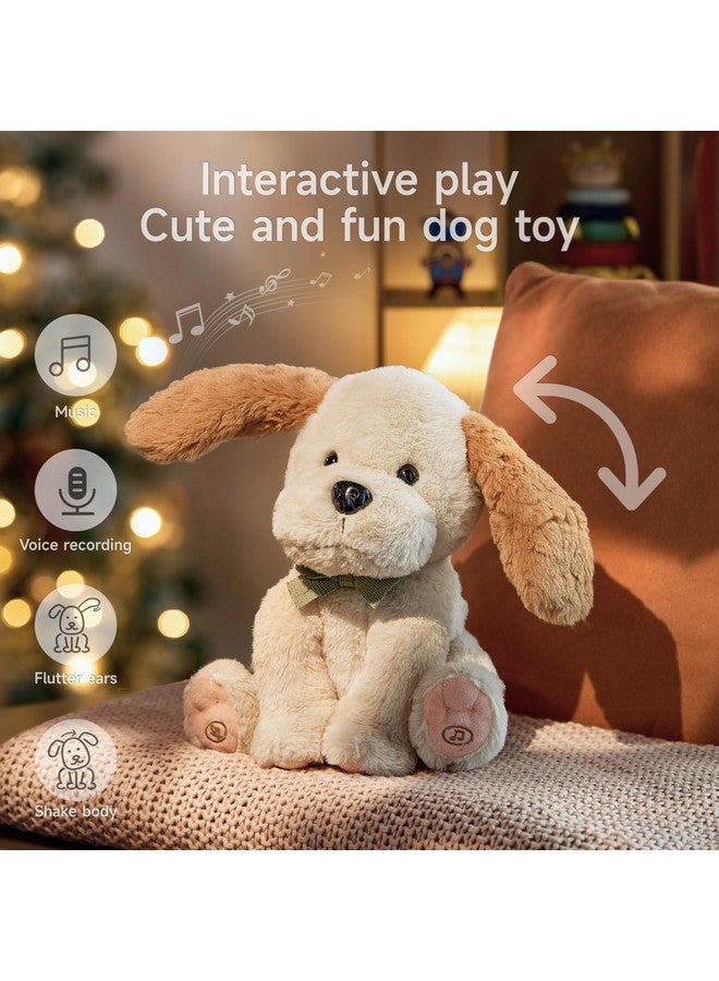 TUMAMA Baby Animated Plush Dog, Interactive Singing Talking Puppy Dog Stuffed Animal Toys, 10” - Image 2
