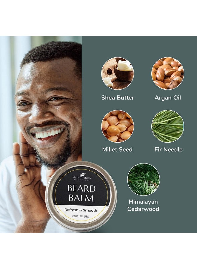Plant Therapy Lant Therapy Hair Therapy Refresh & Smooth Beard Balm 1.7 Oz Tin Hydrating & Rejuvenating Soften And Smooth Your Beard With Shea Butter Argan Oil & Millet Seed - Image 5
