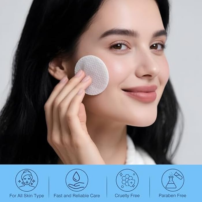 YAFUSIPE 3% Hyaluronic Acid Collagen Peptide Toner Pad, Hyaluronic Acid Toners Facial Pads Jelly Pad for Face Hydrating Facial Treatment Toner Cotton Wipe for Women Smoothing All Skin Types 100 Pads - Image 3