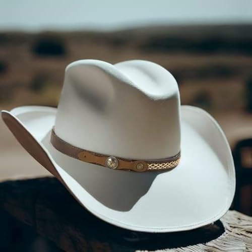 Gamboa Hat Bands for Cowboy and Cowgirl Western Accesories for Men and Women Leather Style Hat Belt Band - Image 3