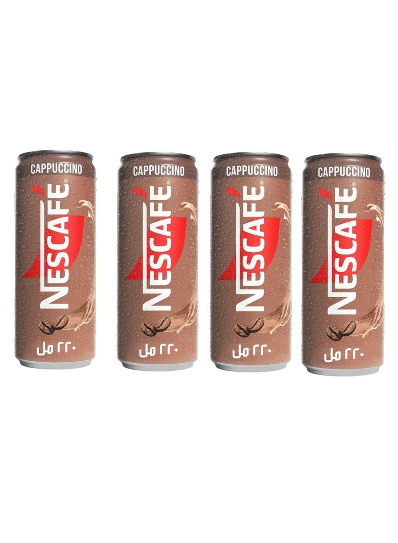 nescafe Ice Cappuccino 220ml X 4Cans 220ml Pack of 4