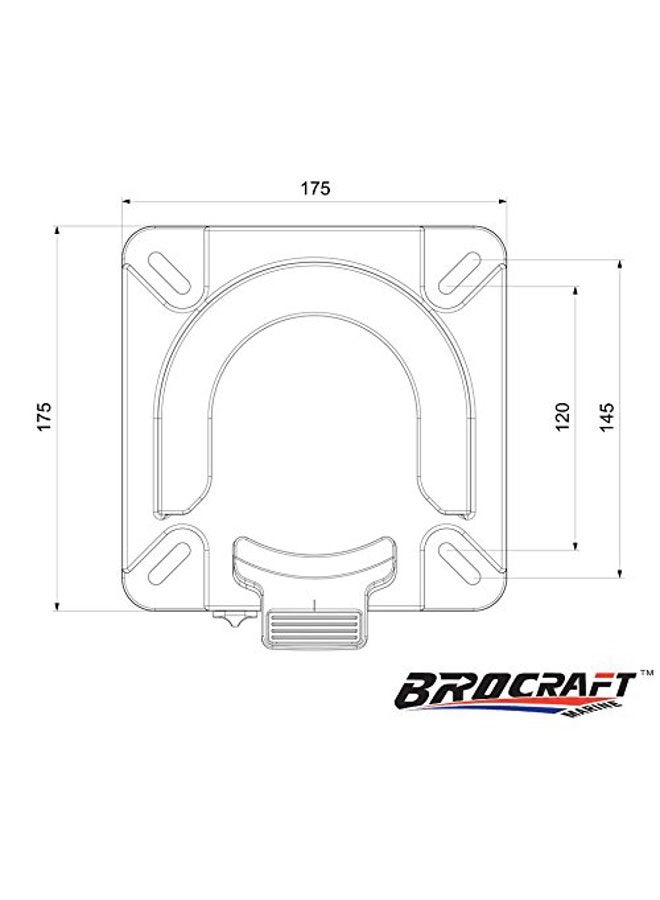 Brocraft Boat Seat Swivel Mount Removable Bracket Seat with Quick Disconnect - Image 3