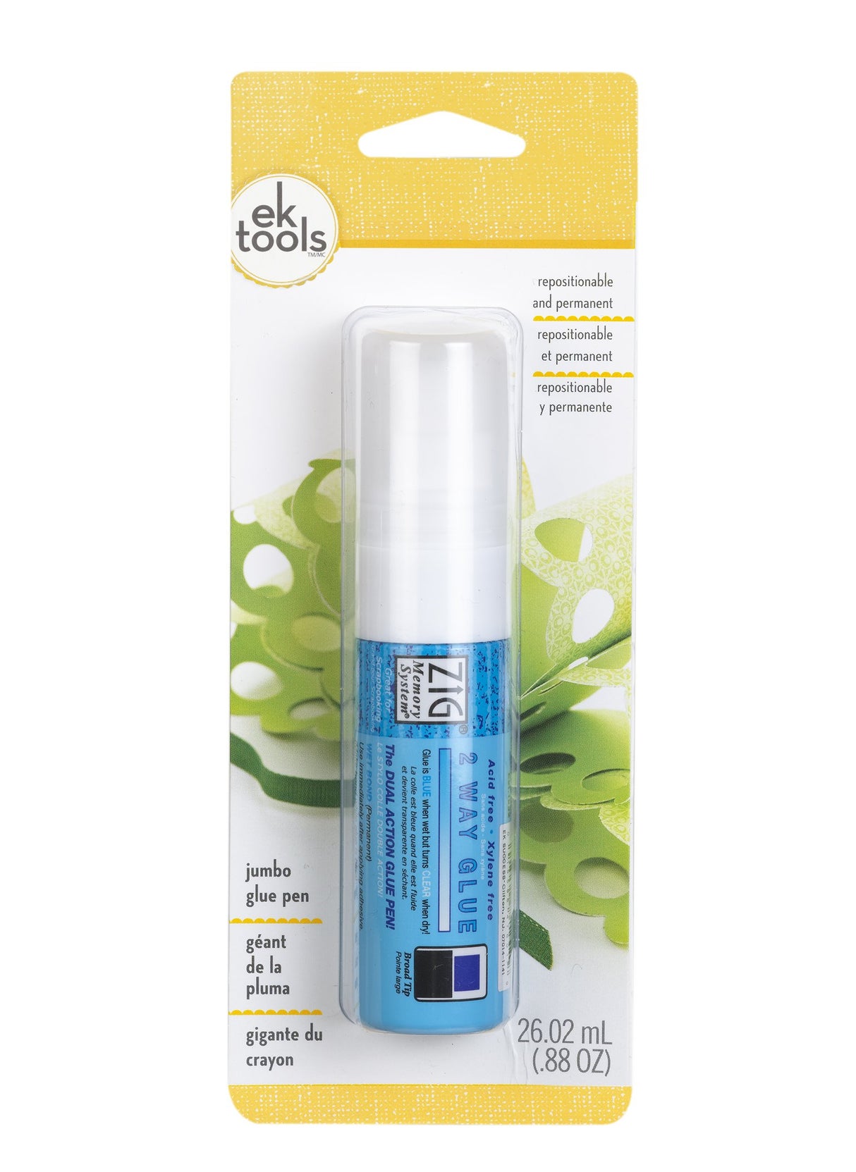 EK Tools EK Tools Zig Memory System 2-Way Jumbo Tip Glue Pen, New Package  - Image 1
