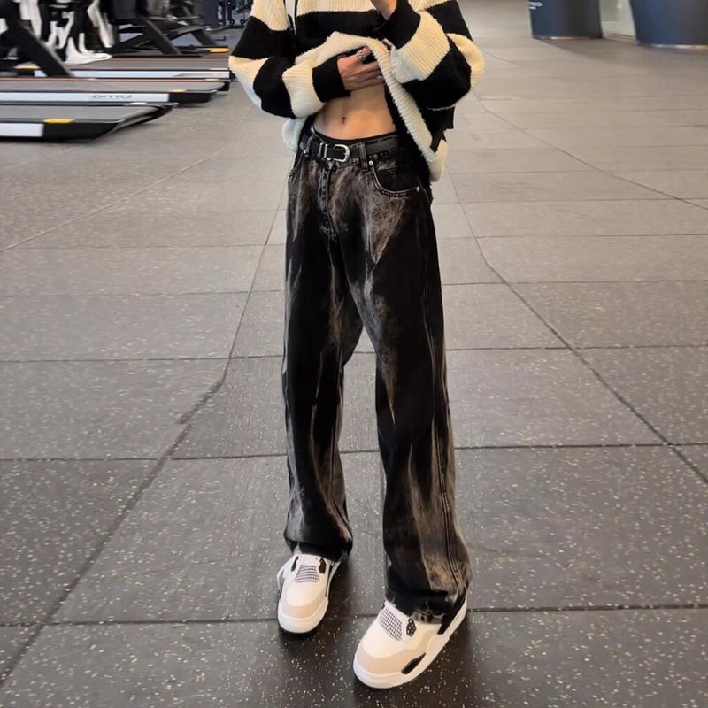 Unisex Classic Denim Jeans Loose Fit Daily Outdoor Wear - Image 1