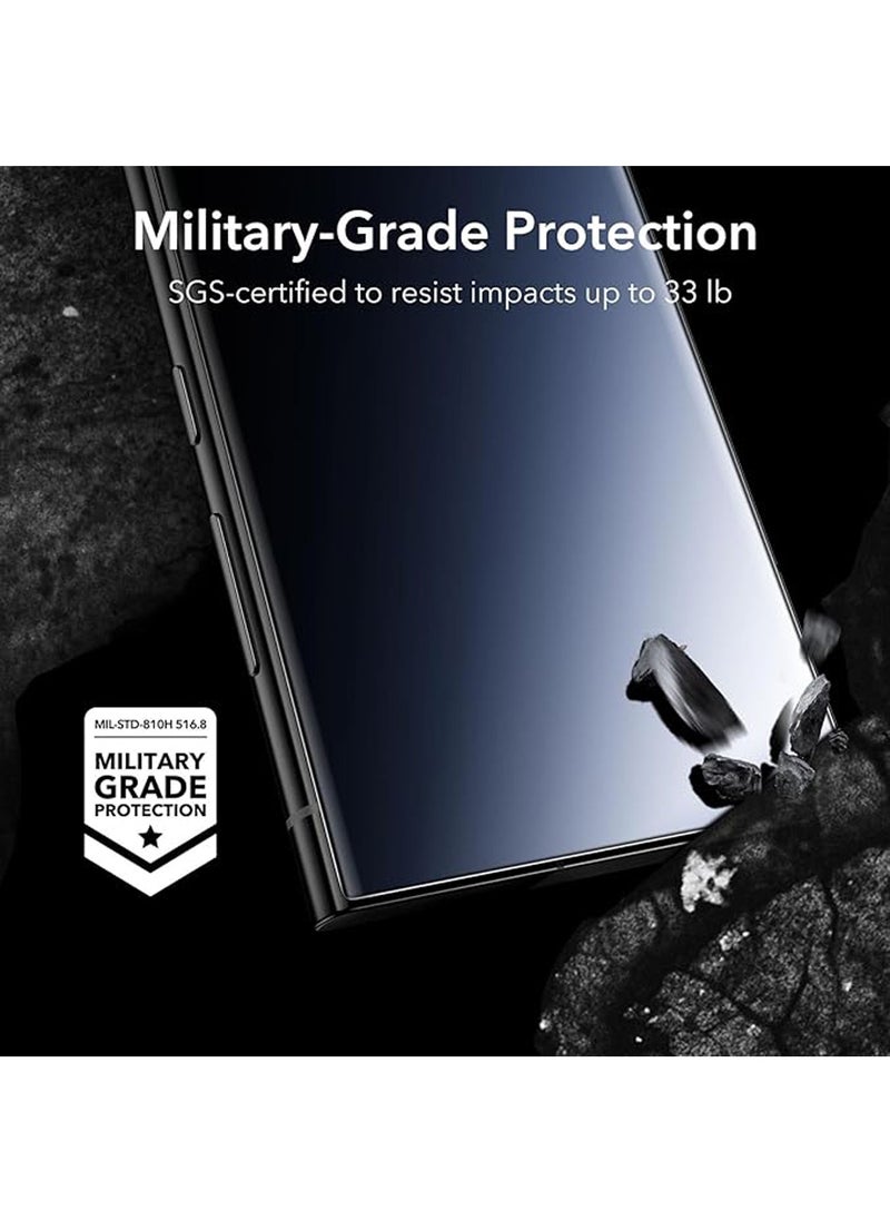 X-level - 2 Pack Privacy Screen Protector for Samsung Galaxy S24 Ultra with Anti-drop Anti-Spy Private Tempered-Glass,100% Support Ultrasonic Fingerprint ID , Case Friendly Comfortable Touch Accessory - Image 1